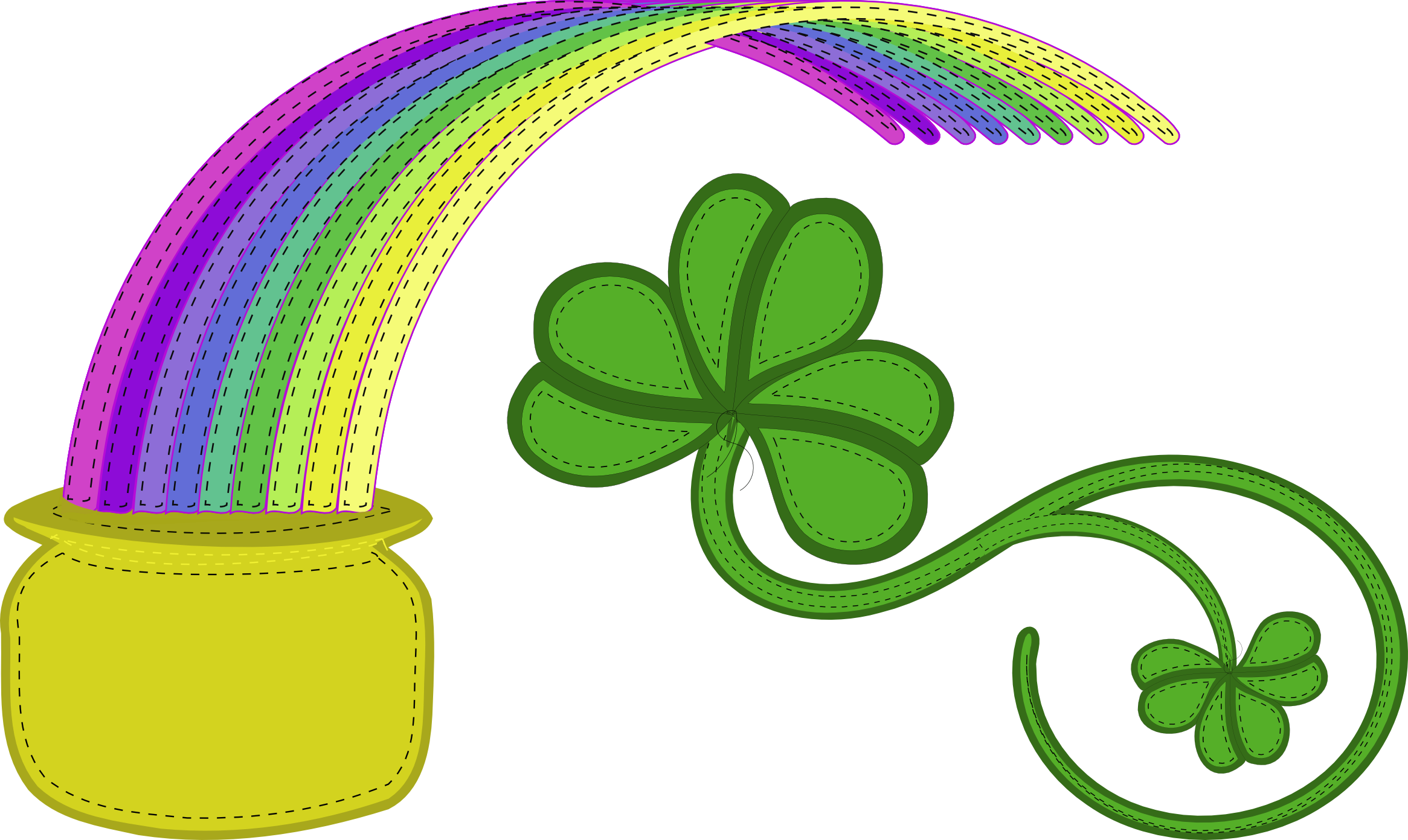     Pot Of Gold Clipart Black And White   Clipart Panda   Free Clipart