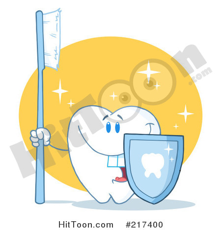 Royalty Free  Rf  Clipart Illustration Of A Dental Tooth Character