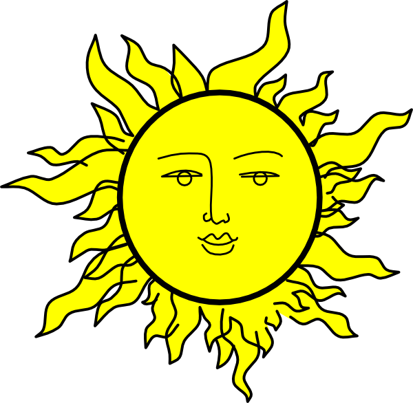 Sad Sun Clip Art Sun With A Face By Rones Hi Png