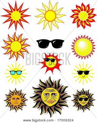 Sun Face Cartoon Clipart Stock Vector   Stock Photos   Bigstock