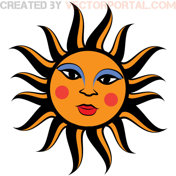Sun Face Clip Art   Dog Breeds Gallery