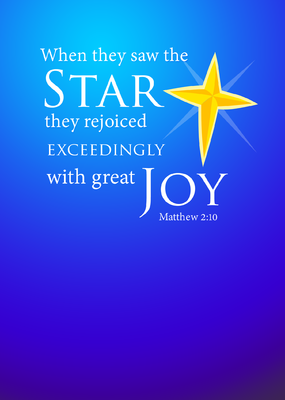     The Star They Rejoiced With Exceedingly With Great Joy   Christart Com
