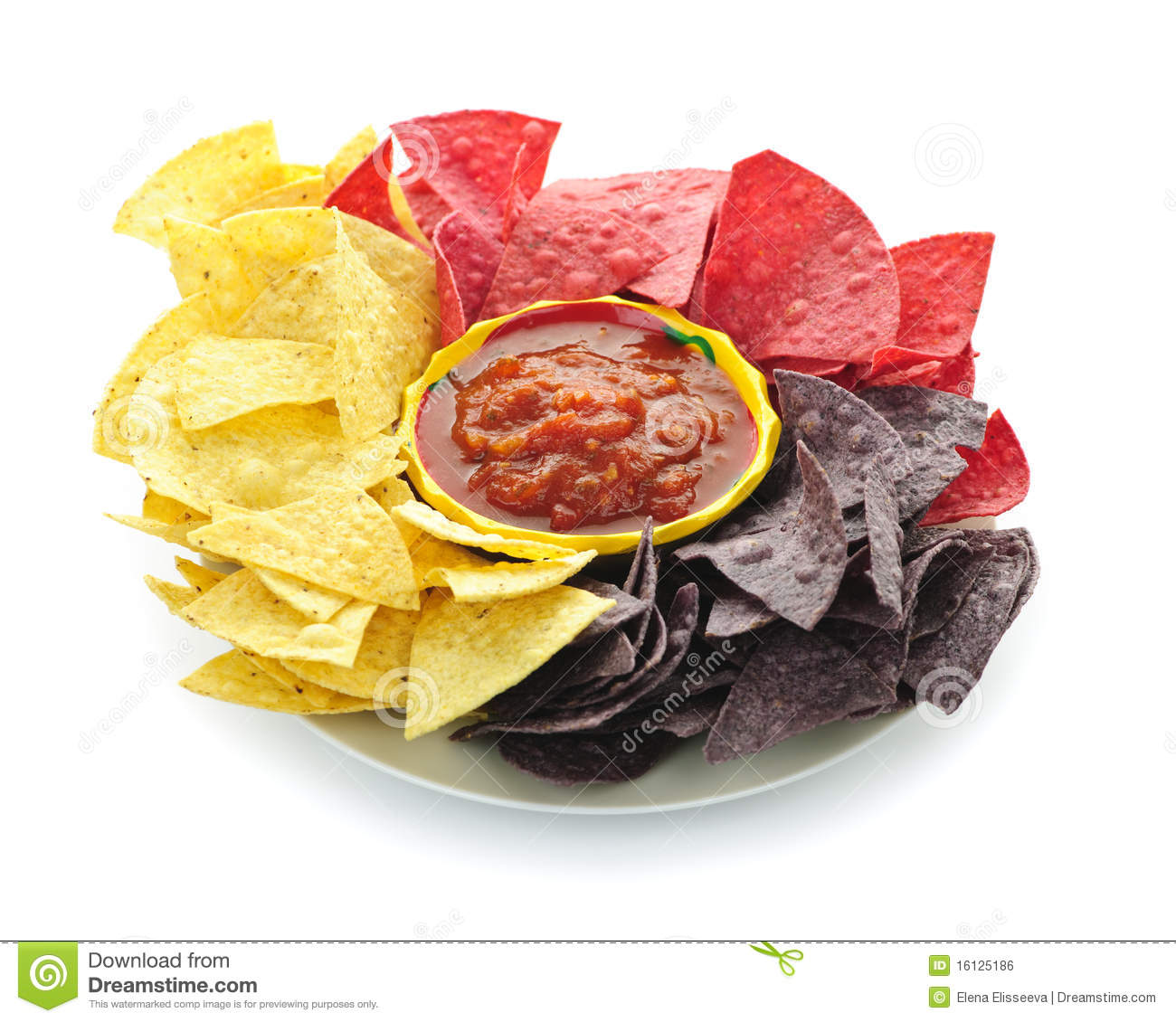 Tortilla Chips And Salsa Royalty Free Stock Image   Image  16125186