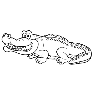 Alligator Outline Crocodile Outline Vector