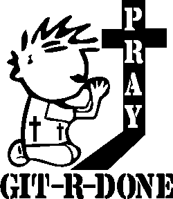 At Cross Git R Done   Christian Religious Witness Vinyl Graphic