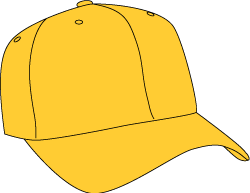 Baseball Hat Graphic  Yellow    Golden Yellow Baseball Hat Graphic    