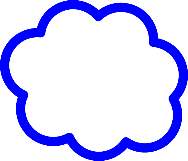 Blue Cloud Clip Art