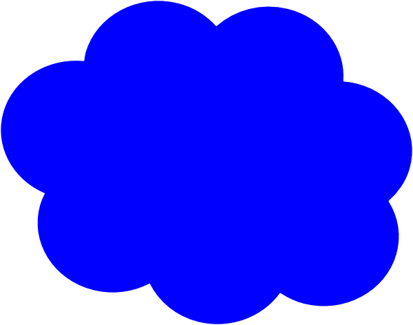Blue Cloud Clip Art At Clker Com   Vector Clip Art Online Royalty    