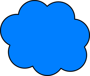Blue Cloud Clip Art   Frame And Borders   Download Vector Clip Art    