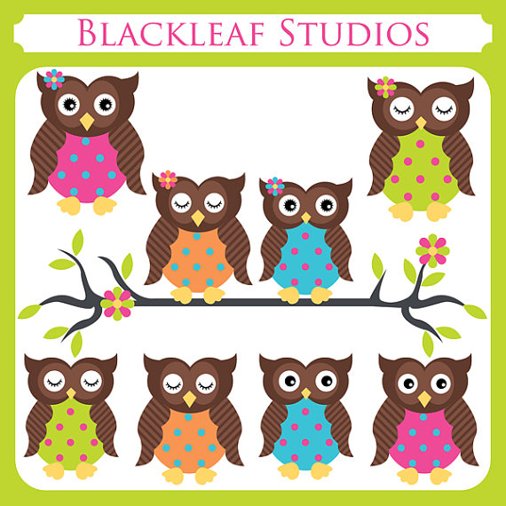     Blue Owl Cute Owl Autumn Owls   Personal And Commercial Use Clip Art