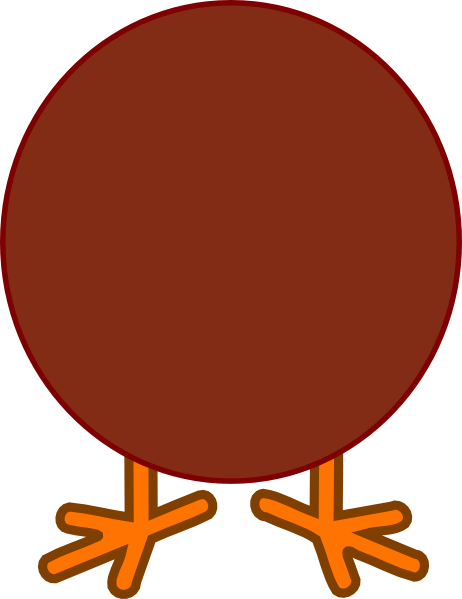Brown Turkey Body Clip Art