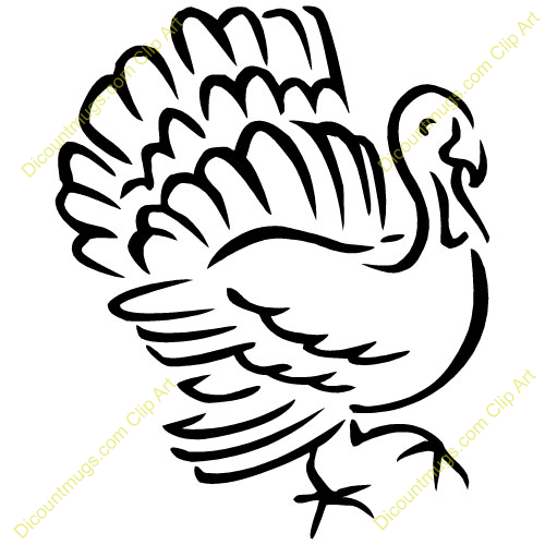 Clipart 10917 Turkey With Lots Of Feathers   Turkey With Lots Of