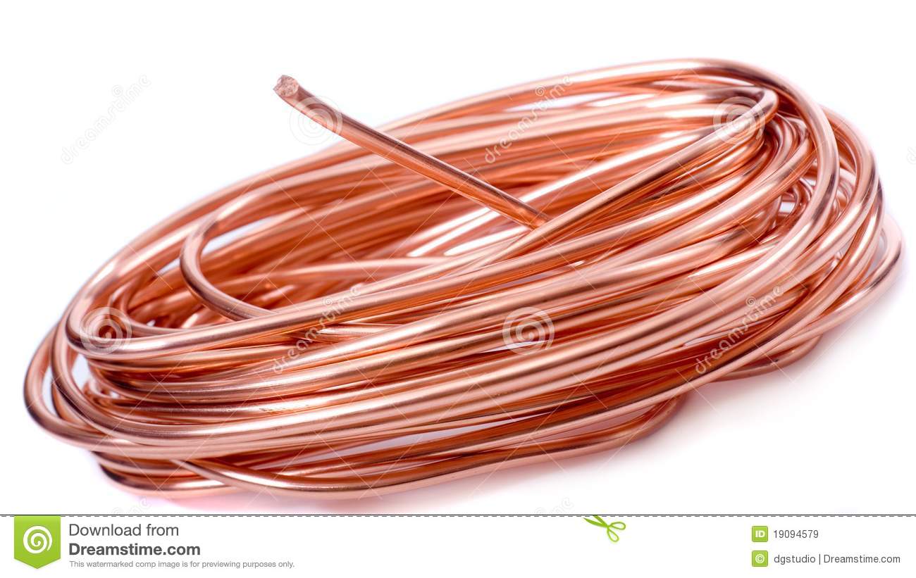 Copper Wire Royalty Free Stock Images   Image  19094579