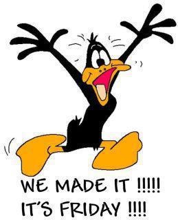 Daffy Duck  We Made It      It S Friday       Free Clipart Sayings