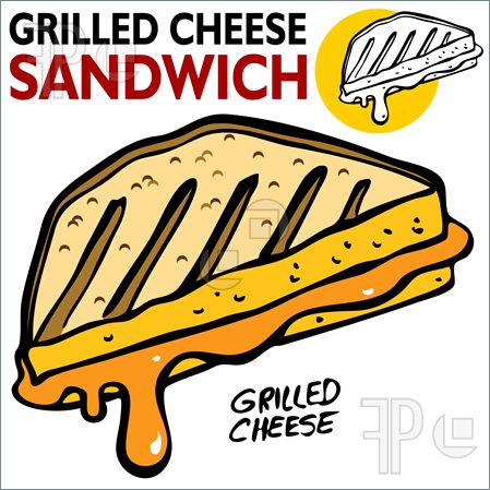 Grilled Cheese Sandwich Illustration  Vector To Download At