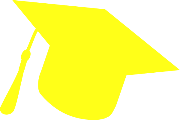 Hat Silhouette Yellow Clip Art At Clker Com   Vector Clip Art