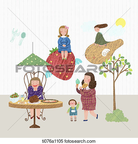 Of Pregnant Mothers Eating A Lot Of Foods  Fotosearch   Search Clipart