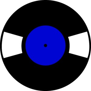 Record Clip Art Record Clipart Image  Blue