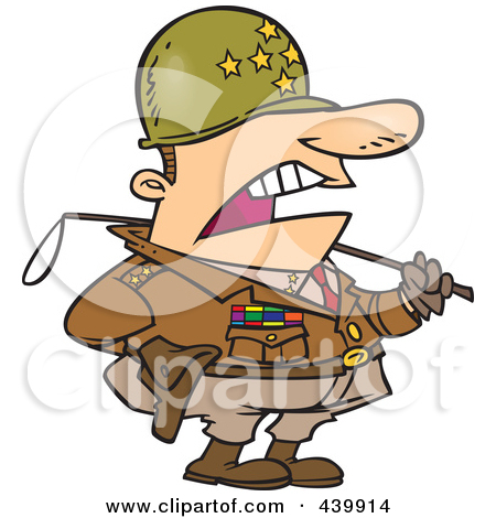 Royalty Free  Rf  Clip Art Illustration Of A Cartoon Tough Military