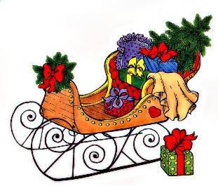 Rudolph Sleigh  Santa Claus Christmas  Santa  Valueclips Clip Art