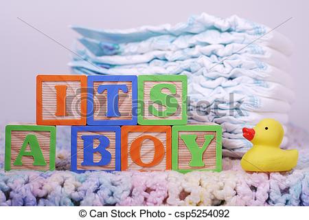 Stock Photo Of Its A Boy Crochet Blanket   Its A Boy Spelled Out In