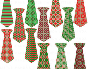 70  Off Sale Christmas Ties Digital Clip Art   Personal And Commercial