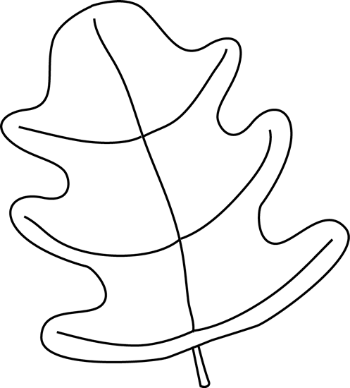 Black And White Leaf Clip Art