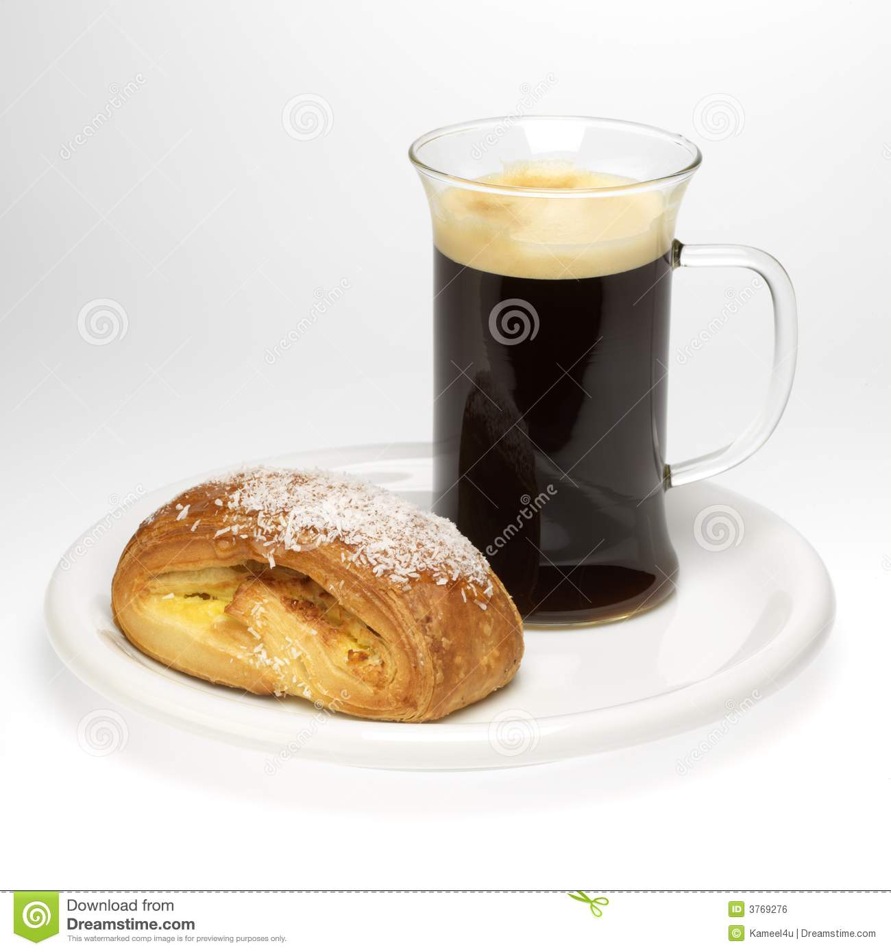 Breakfast   Coffee And Pastry Royalty Free Stock Image   Image    