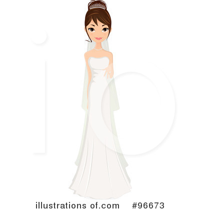 Bride Clipart  96673 By Melisende Vector   Royalty Free  Rf  Stock    