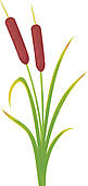 Cattails Clipart Vector Graphics  75 Cattails Eps Clip Art Vector And    