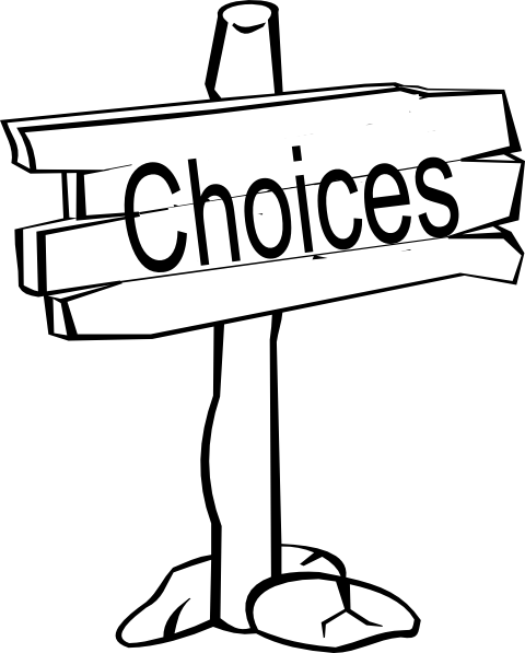 Choices Signpost Clip Art At Clker Com   Vector Clip Art Online