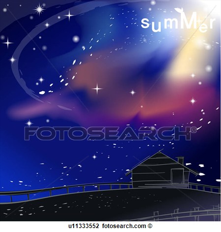 Clip Art   Starry Night  Fotosearch   Search Clipart Illustration