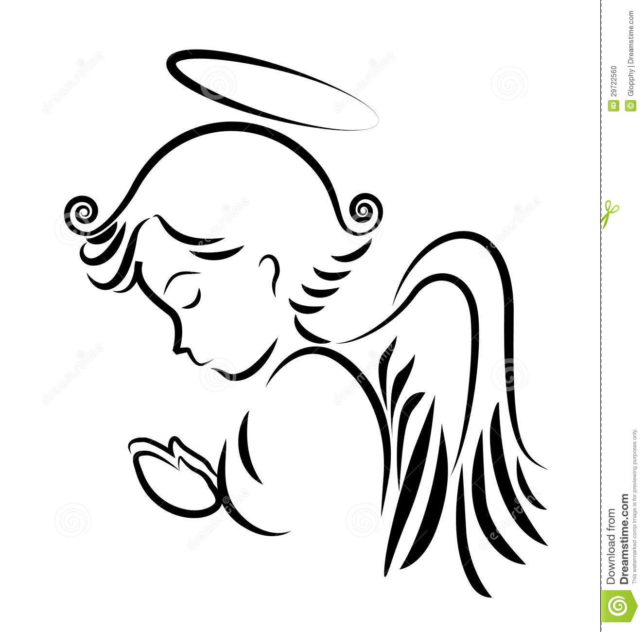 Displaying 18  Images For   Praying Angel Clipart