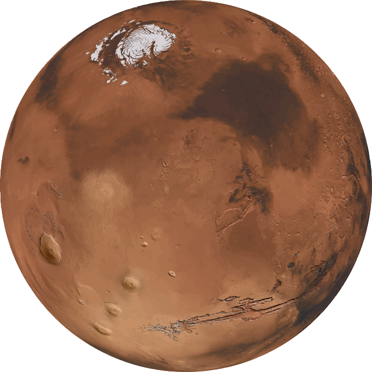 Free Realistic Planet Mars Clip Art