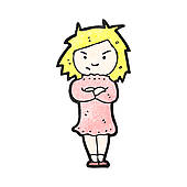 Girl Angry Clip Art Stock Illustrations   Gograph