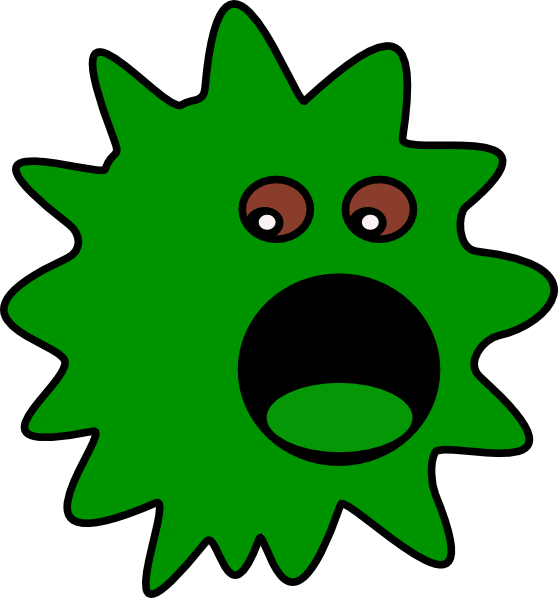 Green Virus Clip Art At Clker Com   Vector Clip Art Online Royalty