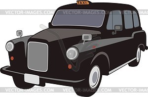 London Taxi Cab   Vector Clip Art