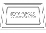 Mat Clipart Black And White Welcome Mat B Ampw