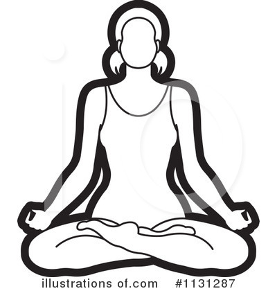 Meditating Clipart  1131287 By Lal Perera   Royalty Free  Rf  Stock    