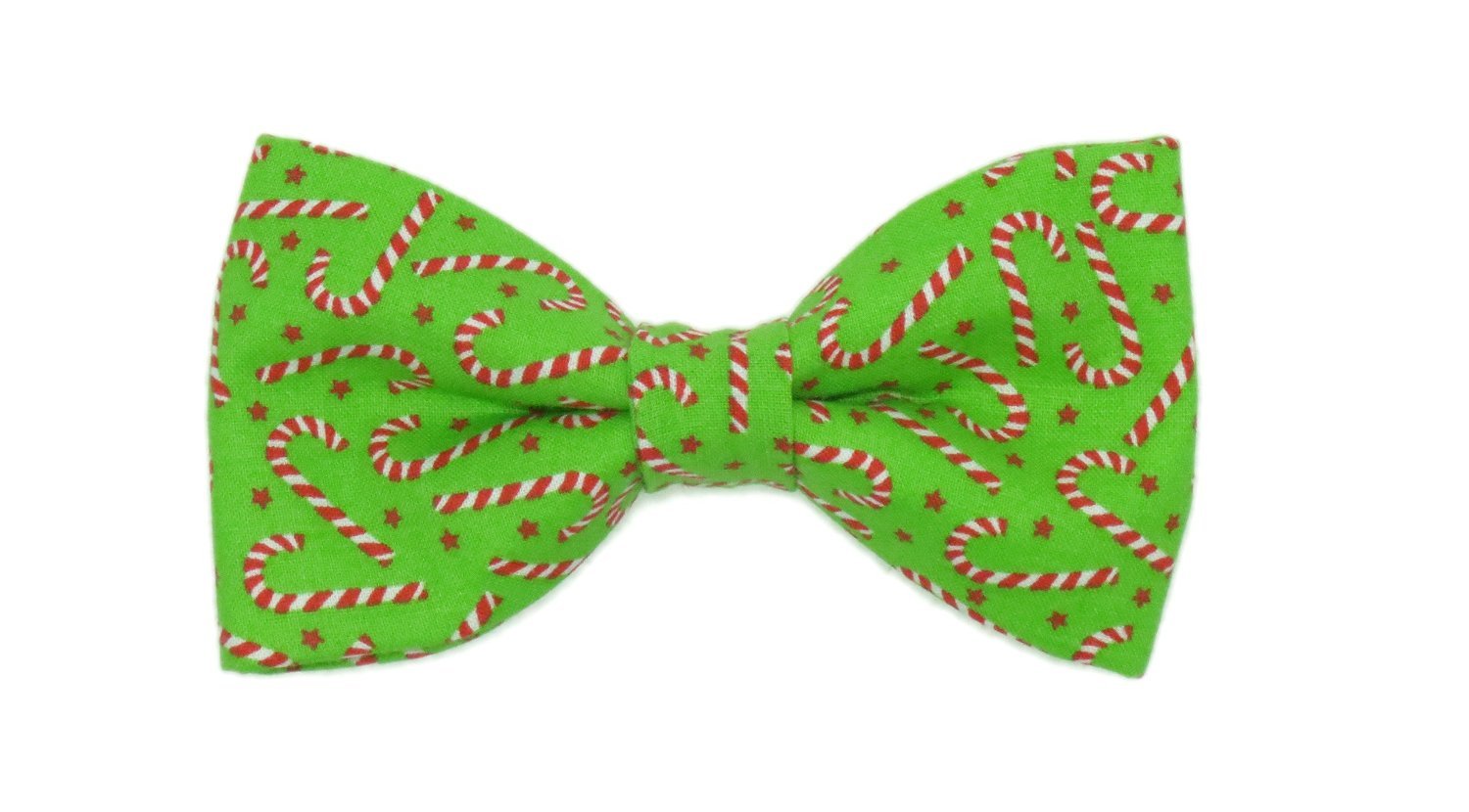 Men Clip On Bow Tie   Christmas Candy Cane