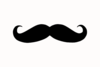 Moustache Clip Art At Clker Com   Vector Clip Art Online Royalty Free    