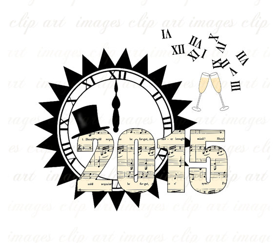 New Years Clip Art 2015 Royalty Free Champagne Glasses Graphics