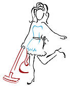 Professional Cleaning Lady Clip Art Clipart   Free Clipart