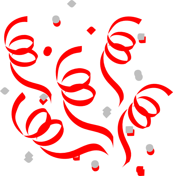 Red Confetti Explosion Clip Art At Clker Com   Vector Clip Art Online
