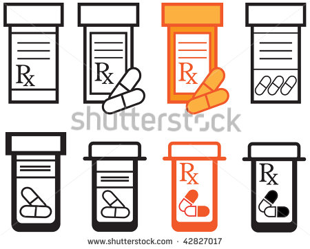 Rx Pill Bottle Clipart A Variety Of Prescription Pill