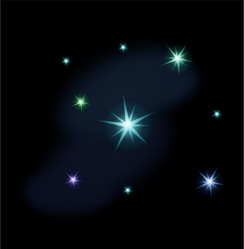 Starry Night By Magnesus   Stars On A Simple Background