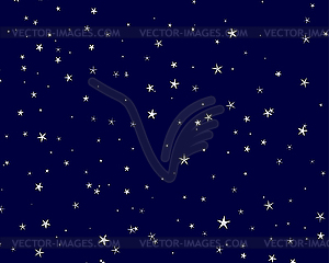 Starry Sky   Vector Clipart