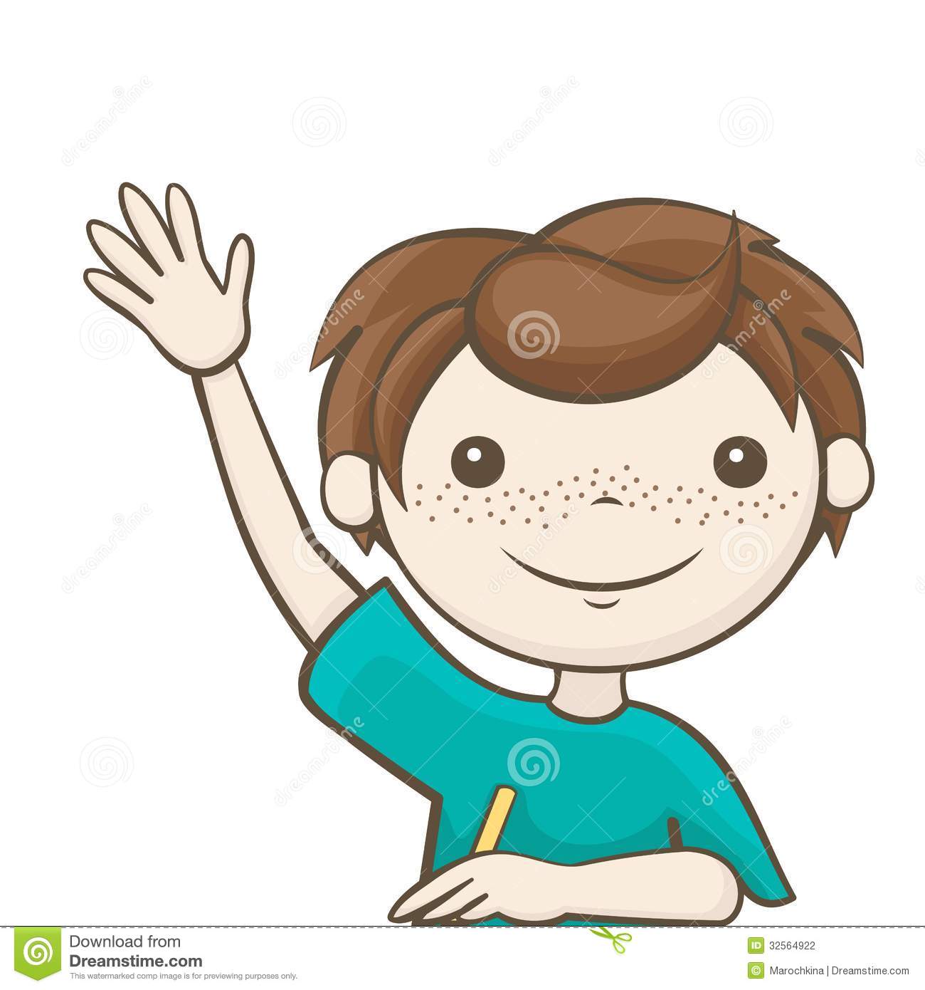 Student Raised His Hand Stock Photography   Image  32564922