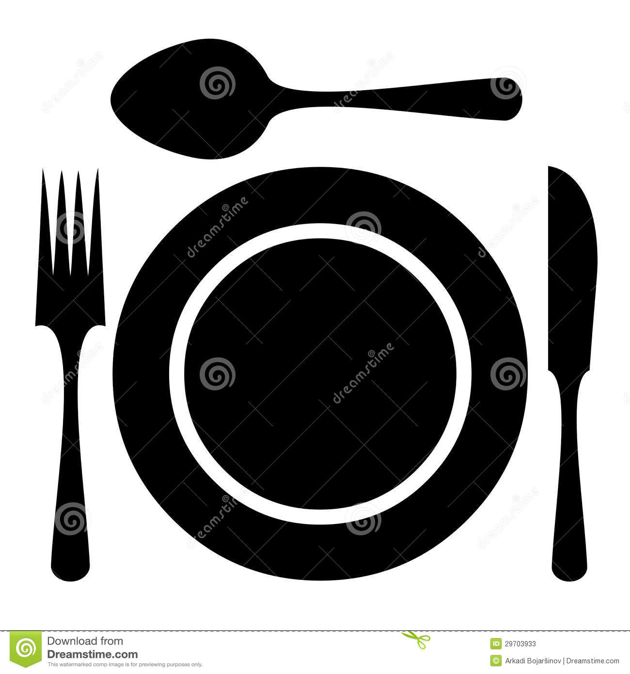Table Knife Clipart Plate Frok Knife