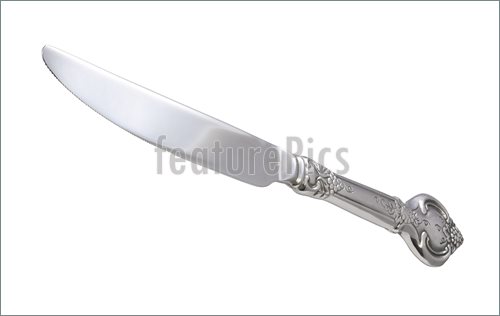 Table Knife Isolated On A White Background
